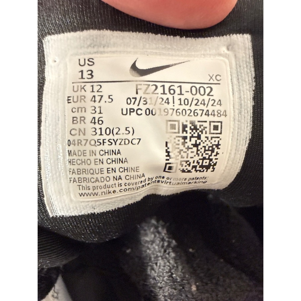 Nike Air Zoom Vapor Pro 3 HC Mens Tennis Shoes Black White FZ2161-002 Sz 13. EU - Picture 12 of 16